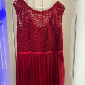 David’s Bridal Bridesmaids Dress (color: Apple)